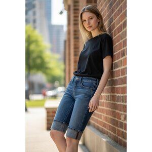 True Religion Sophie Shorts Blue Size 26